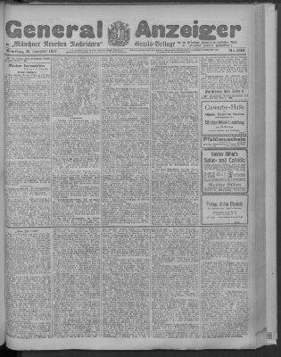 Münchner neueste Nachrichten Samstag 23. November 1912