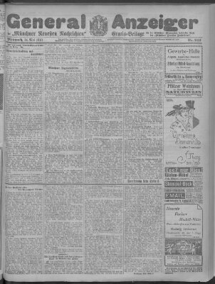 Münchner neueste Nachrichten Mittwoch 14. Mai 1913
