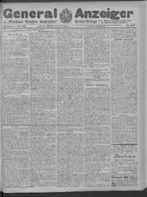 Münchner neueste Nachrichten Freitag 25. Juli 1913