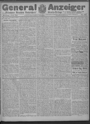 Münchner neueste Nachrichten Dienstag 1. April 1913