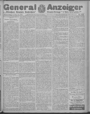 Münchner neueste Nachrichten Donnerstag 24. Dezember 1914