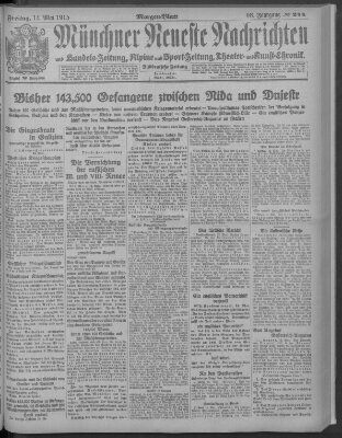 Münchner neueste Nachrichten Freitag 14. Mai 1915
