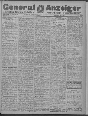 Münchner neueste Nachrichten Mittwoch 27. März 1918