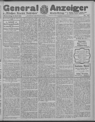 Münchner neueste Nachrichten Donnerstag 29. April 1915