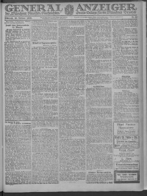 Münchner neueste Nachrichten Mittwoch 19. Februar 1919