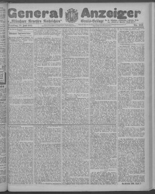Münchner neueste Nachrichten Dienstag 22. Juni 1915
