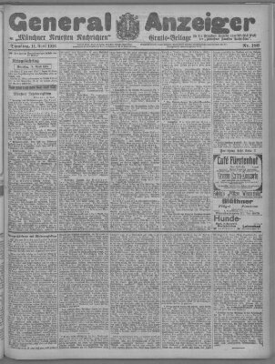 Münchner neueste Nachrichten Dienstag 11. April 1916