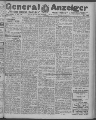 Münchner neueste Nachrichten Donnerstag 25. Mai 1916
