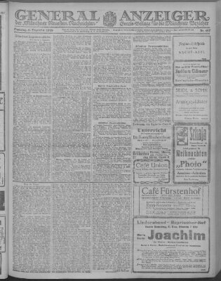 Münchner neueste Nachrichten Samstag 6. Dezember 1919