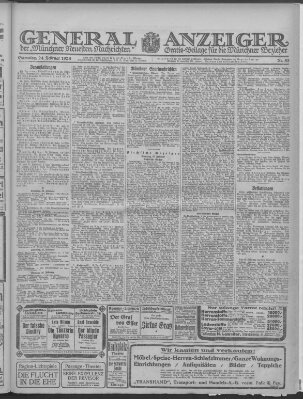 Münchner neueste Nachrichten Samstag 24. Februar 1923