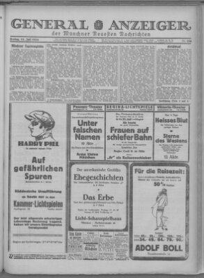 Münchner neueste Nachrichten Freitag 11. Juli 1924