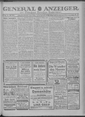 Münchner neueste Nachrichten Freitag 26. Juni 1925