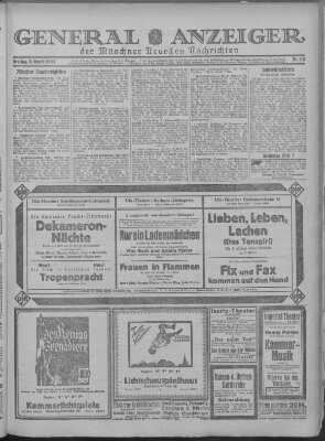 Münchner neueste Nachrichten Freitag 3. April 1925