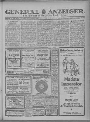 Münchner neueste Nachrichten Mittwoch 18. Februar 1925