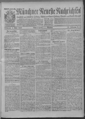 Münchner neueste Nachrichten Mittwoch 4. März 1925