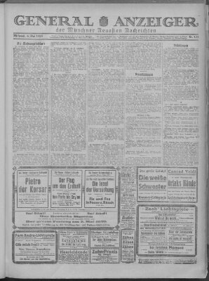 Münchner neueste Nachrichten Mittwoch 6. Mai 1925