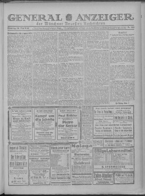 Münchner neueste Nachrichten Dienstag 26. Mai 1925