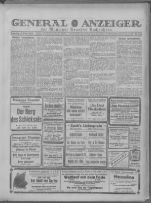 Münchner neueste Nachrichten Samstag 6. September 1924