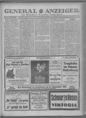 Münchner neueste Nachrichten Freitag 12. September 1924