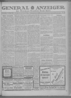 Münchner neueste Nachrichten Donnerstag 25. September 1924