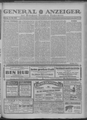 Münchner neueste Nachrichten Dienstag 16. November 1926