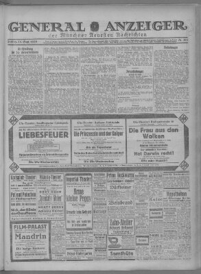 Münchner neueste Nachrichten Freitag 25. September 1925