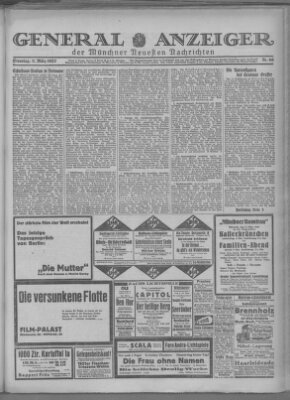 Münchner neueste Nachrichten Dienstag 8. März 1927