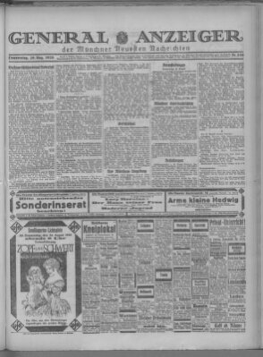 Münchner neueste Nachrichten Donnerstag 26. August 1926