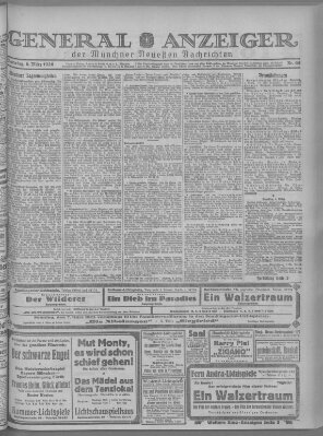 Münchner neueste Nachrichten Samstag 6. März 1926