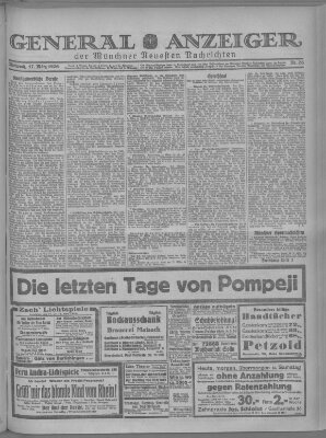 Münchner neueste Nachrichten Mittwoch 17. März 1926