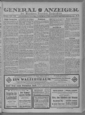 Münchner neueste Nachrichten Mittwoch 3. Februar 1926