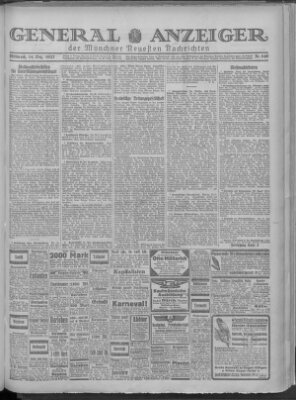 Münchner neueste Nachrichten Mittwoch 14. Dezember 1927