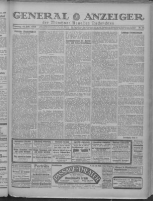 Münchner neueste Nachrichten Samstag 11. Februar 1928