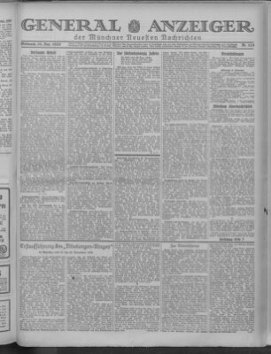 Münchner neueste Nachrichten Mittwoch 28. November 1928