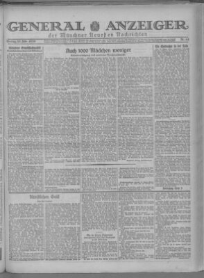 Münchner neueste Nachrichten Freitag 22. Februar 1929