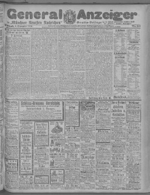 Münchner neueste Nachrichten Mittwoch 5. September 1900