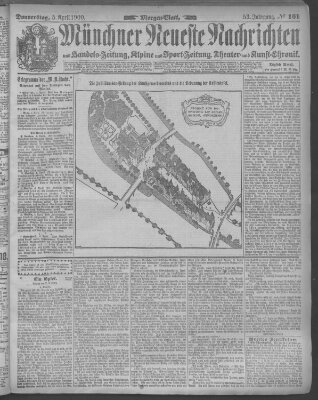 Münchner neueste Nachrichten Donnerstag 5. April 1900