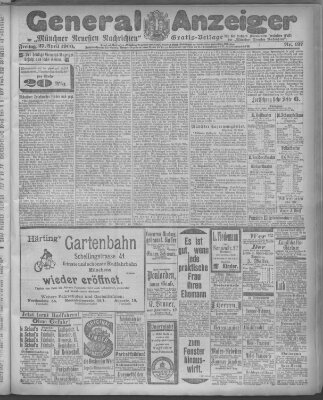 Münchner neueste Nachrichten Freitag 27. April 1900