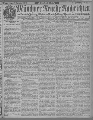 Münchner neueste Nachrichten Donnerstag 8. November 1900