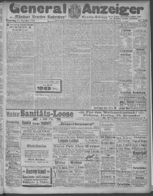Münchner neueste Nachrichten Dienstag 11. Dezember 1900