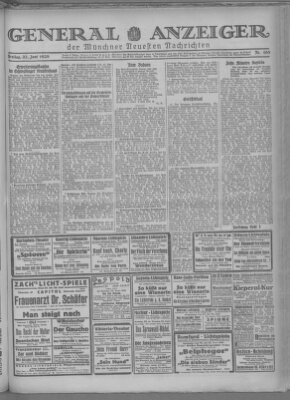 Münchner neueste Nachrichten Freitag 22. Juni 1928