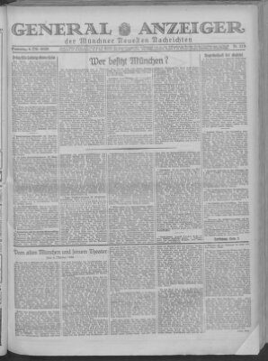 Münchner neueste Nachrichten Samstag 6. Oktober 1928