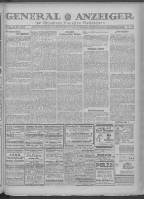 Münchner neueste Nachrichten Freitag 26. Oktober 1928