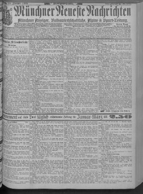 Münchner neueste Nachrichten Freitag 18. Januar 1889