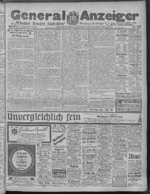 Münchner neueste Nachrichten Samstag 6. September 1902