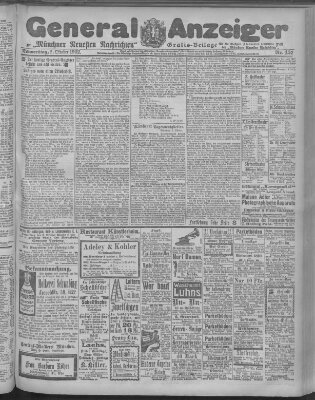 Münchner neueste Nachrichten Donnerstag 2. Oktober 1902
