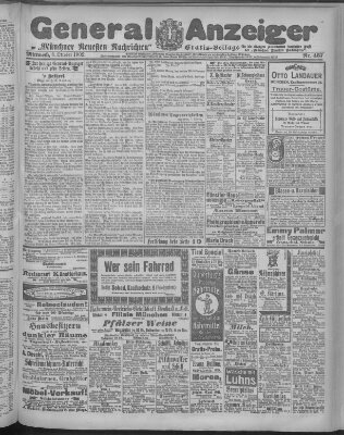 Münchner neueste Nachrichten Mittwoch 8. Oktober 1902