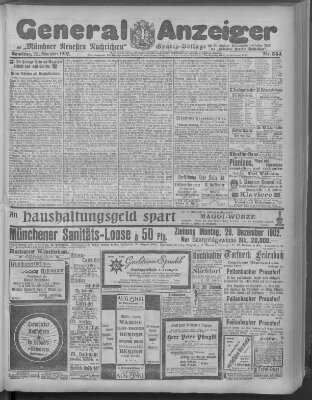 Münchner neueste Nachrichten Samstag 22. November 1902