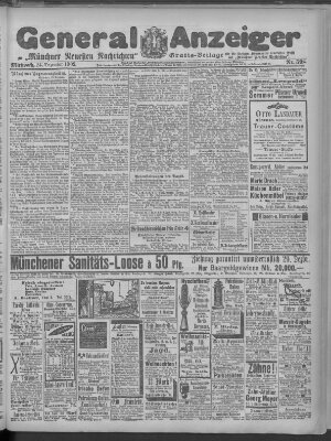 Münchner neueste Nachrichten Mittwoch 24. Dezember 1902