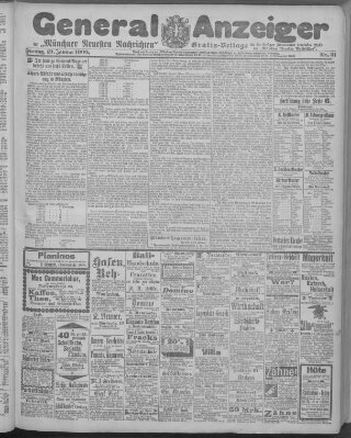 Münchner neueste Nachrichten Freitag 19. Januar 1900